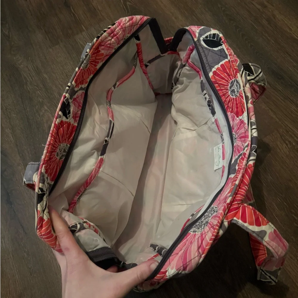 Vera Bradley floral diaper bag with changing pad